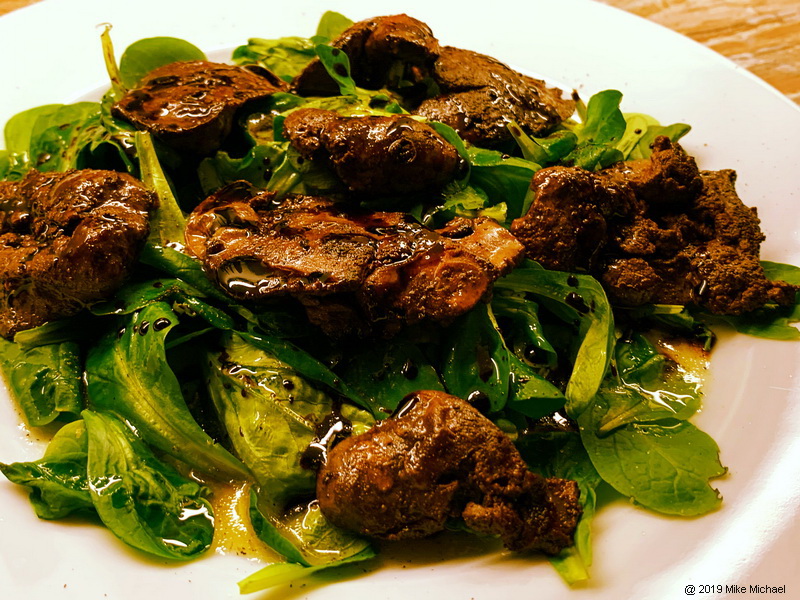 Hähnchenleber mit Feldsalat und Balsamico - Kochen mit Leidenschaft